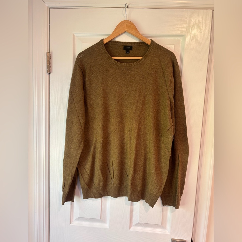 J.Crew men's cotton and cashmere blend sweater size large